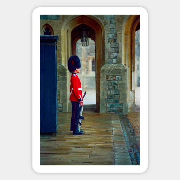 Standing Guard, Windsor Castle Sticker by BrianPShaw